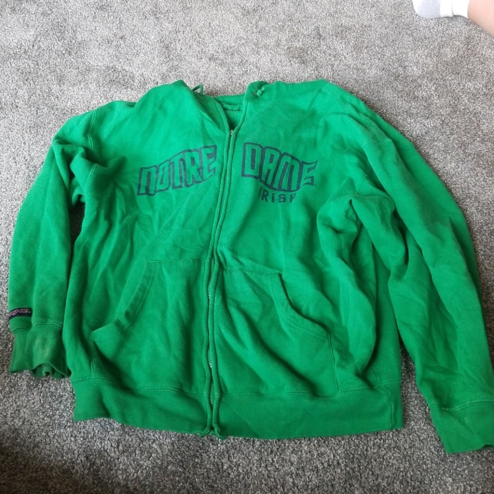 Green zip up hoodie